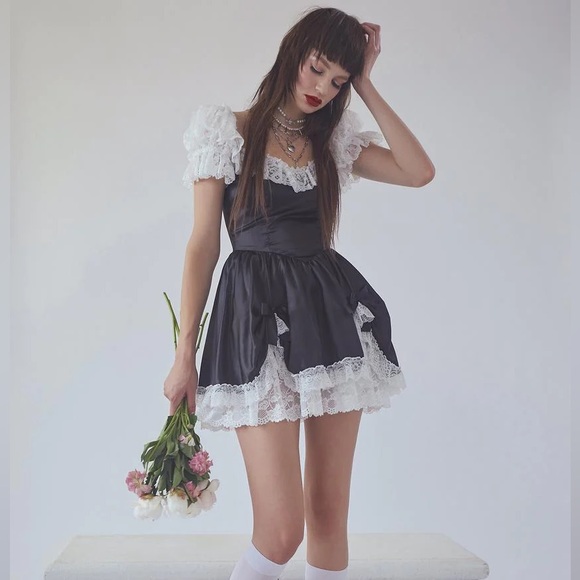 Dolls Kill Dresses Current Mooddollskill Bad Meets Evil Satin Mini